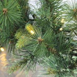 Pre-Lit Ashcroft Cashmere Pine Commercial Christmas Garland - 50' x 14" - Clear LED Lights