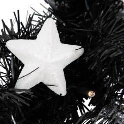 Pre-Lit Battery Operated Black Pine Christmas Wreath - 16