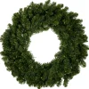 Pre-Lit Battery Operated Canadian Pine Christmas Wreath - 24" - Clear LED Lights