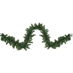 Pre-Lit Battery Operated Canadian Pine Artificial Christmas Garland - 9' x 10" - LED Multi Lights