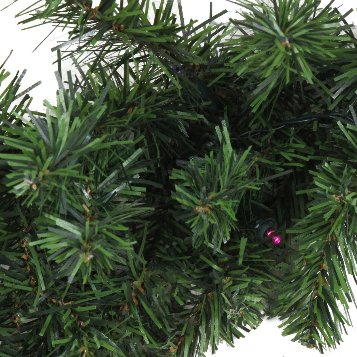 Pre-Lit Battery Operated Canadian Pine Artificial Christmas Garland - 9' x 10" - LED Multi Lights