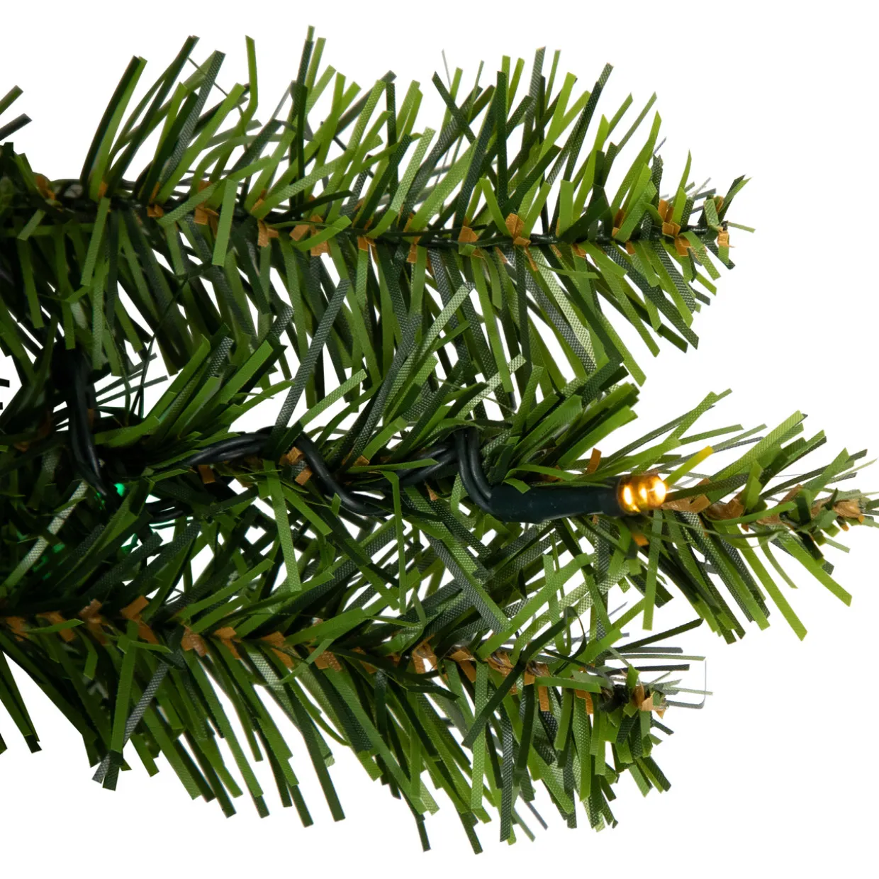 Pre-Lit Battery Operated Canadian Pine Christmas Wreath - 30" - Multi-Color LED Lights