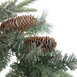 Pre-Lit Battery Operated Decorated Mixed Pine Christmas Garland - 6' x 9