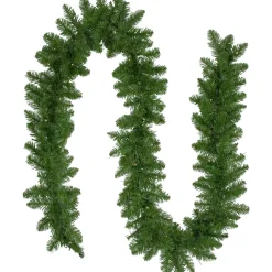 Pre-Lit Battery operated Whitmire Pine Christmas Garland - 9' x 10" - Warm White LED Lights