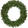Pre-Lit Black River Pine Artificial Christmas Wreath, 48-Inch, Clear Lights