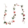 Pre-Lit B/O Tree, Star, and Pinecone Christmas Garland - 6.5' - Warm White