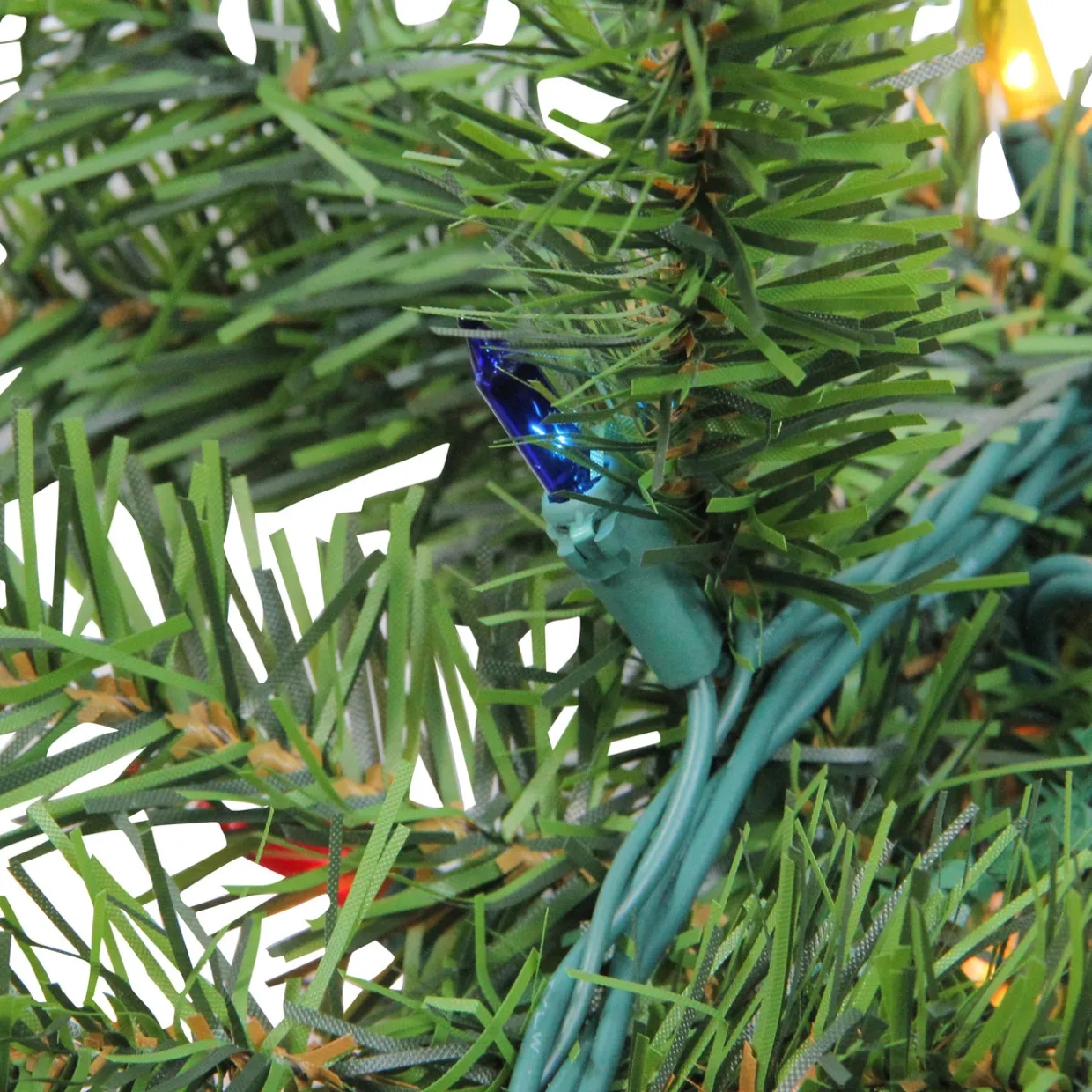 Pre-Lit Canadian Pine Artificial Christmas Garland - 9' x 12" - Multicolor Lights