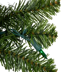 Pre-Lit Canadian Pine Artificial Christmas Wreath - 36