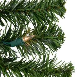 Pre-Lit Canadian Pine Artificial Christmas Wreath - 48" - Clear Lights