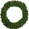 Pre-Lit Canadian Pine Artificial Christmas Wreath - 48" - Multicolor Lights