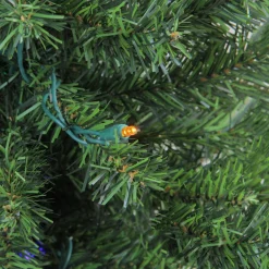 Pre-Lit Canadian Pine Artificial Christmas Tree - 18" - LED Multicolor Lights