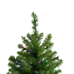 Pre-Lit Canadian Pine Artificial Christmas Tree - 18