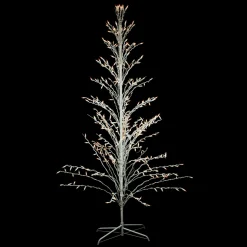 Pre-Lit Cascade Twig Tree Outdoor Christmas Decoration - 4' - Clear Lights