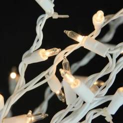 Pre-Lit Cascade Twig Tree Outdoor Christmas Decoration - 4' - Clear Lights