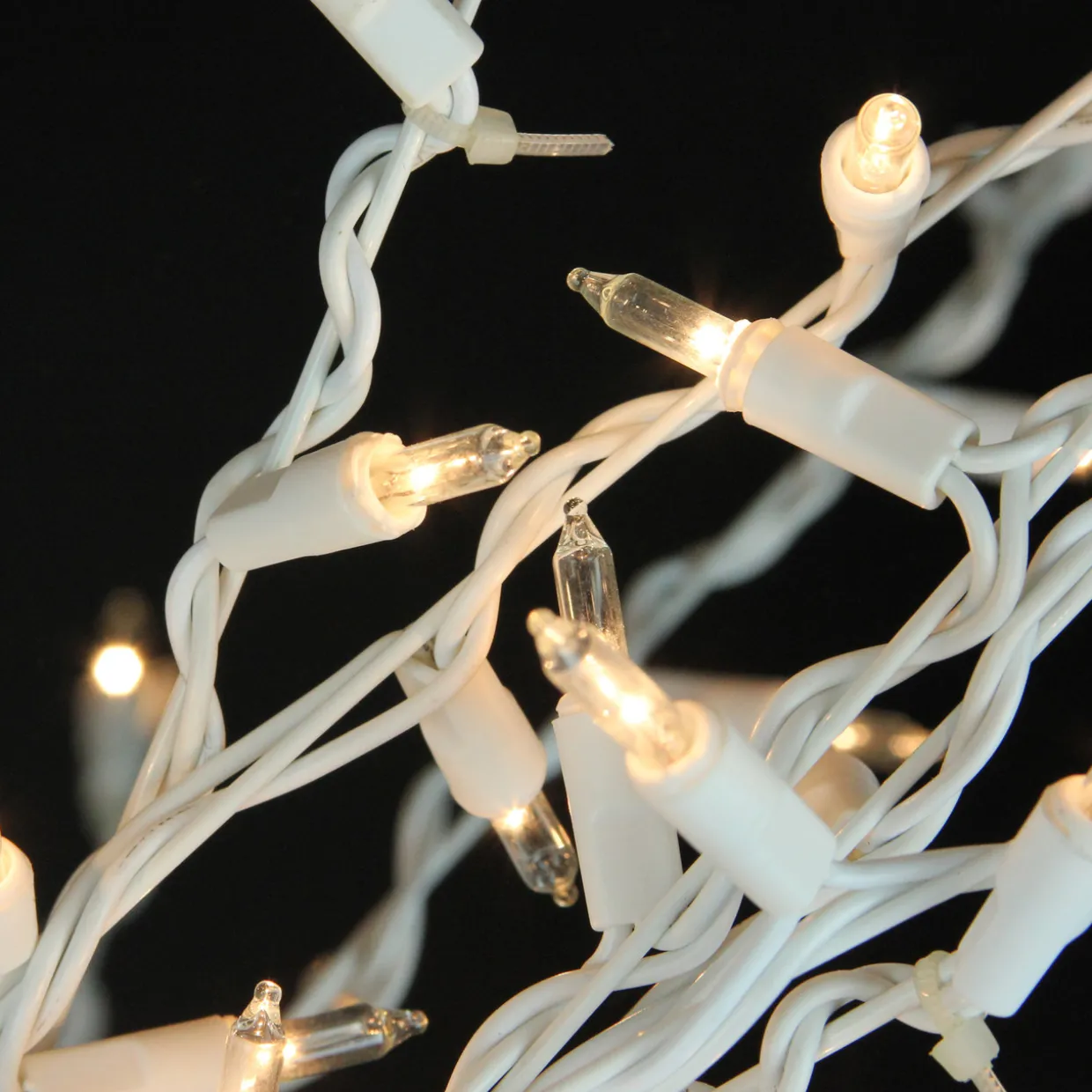 Pre-Lit Cascade Twig Tree Outdoor Christmas Decoration - 4' - Clear Lights