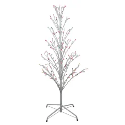 Pre-Lit Cascade Twig Tree Outdoor Christmas Decoration - 4' - Multicolor Lights