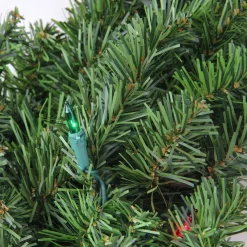 Pre-Lit Commercial Canadian Pine Artificial Christmas Wreath - 5' - Multi Lights