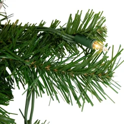 Pre-Lit Dakota Red Pine Artificial Christmas Garland - 9' x 12" - Clear AlwaysLit Lights