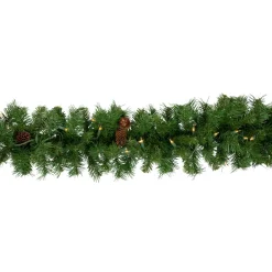 Pre-Lit Dakota Red Pine Artificial Christmas Garland - 9' x 12