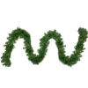 Pre-Lit Deluxe Windsor Green Pine Christmas Garland - 9' x 18" - Clear Lights