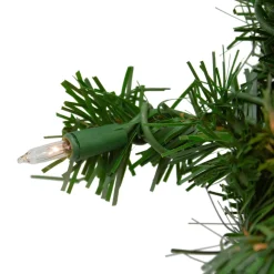 Pre-Lit Deluxe Windsor Pine Artificial Christmas Wreath - 12-Inch, Clear Lights