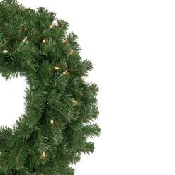 Pre-Lit Deluxe Windsor Pine Artificial Christmas Wreath - 36