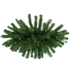 Pre-Lit Dorchester Pine Artificial Christmas Swag - 28" - Clear Lights