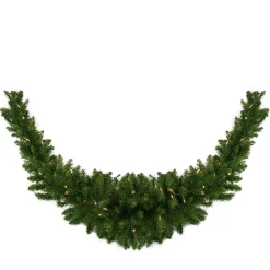 Pre-Lit Eastern Pine Artificial Christmas Swag - 60" - Clear Lights