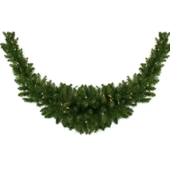 Pre-Lit Eastern Pine Artificial Christmas Swag - 60" - Clear Lights