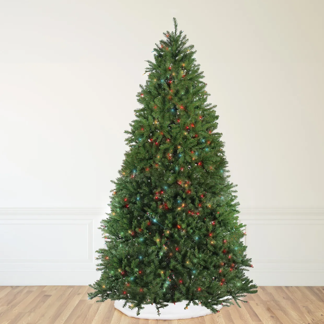Pre-Lit Full Northern Pine Commercial Artificial Christmas Tree - 14' - Multi-Color Lights