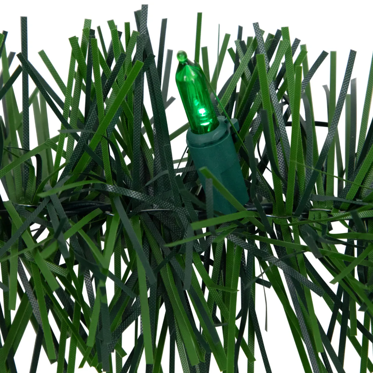 Pre-Lit LED Battery Operated Pine Artificial Christmas Garland - 18' - Multicolor Lights