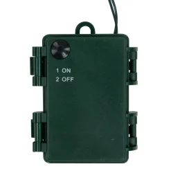 Pre-Lit LED Battery Operated Pine Artificial Christmas Garland - 18' - Multicolor Lights