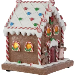 Pre-Lit LED Gingerbread Candy House Christmas Decoration - 7.5