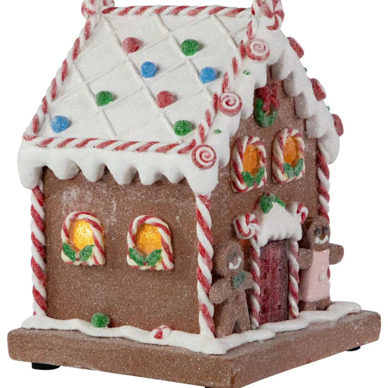 Pre-Lit LED Gingerbread Candy House Christmas Decoration - 7.5"