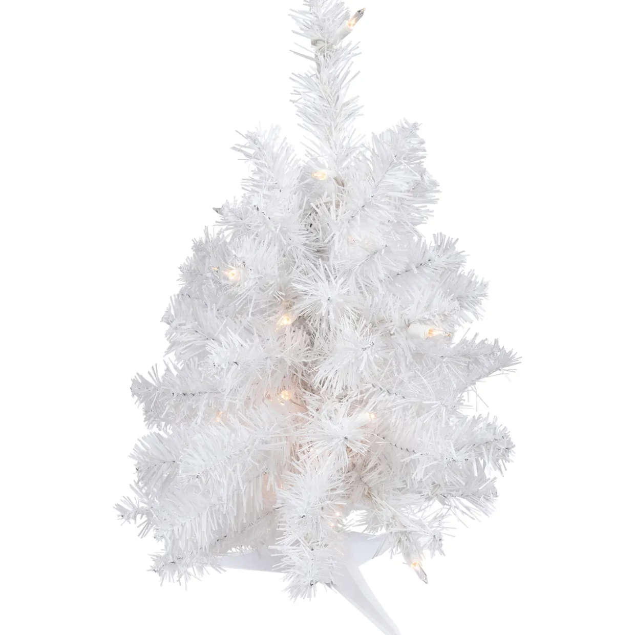 Pre-Lit Medium Artificial Christmas Tree - 18" - Clear Lights
