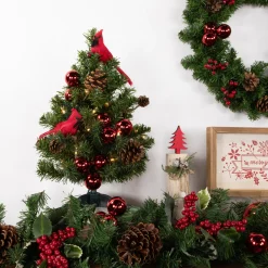 Pre-Lit Medium Canadian Pine Artificial Christmas Tree - 18