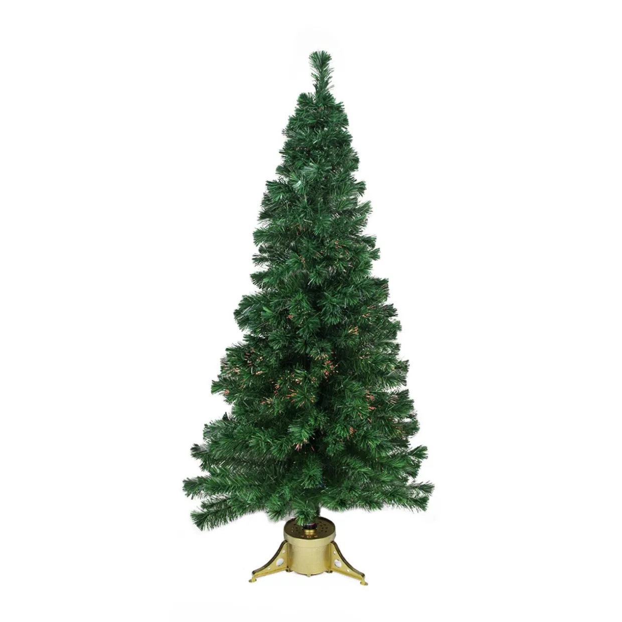 Pre-Lit Medium Color Changing Fiber Optic Artificial Christmas Tree - 7' - Green