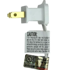 Pre-Lit Medium Pine Artificial Christmas Tree - 2' - White - Multicolor LED Lights