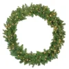 Pre-Lit Northern Pine Artificial Christmas Wreath - 36" - Clear Lights