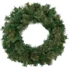 Pre-Lit Oregon Cashmere Pine Artificial Christmas Wreath, 24-Inch, Multi Lights