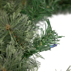 Pre-Lit Oregon Cashmere Pine Artificial Christmas Wreath, 24-Inch, Multi Lights