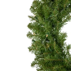Pre-Lit Rockwood Pine Artificial Christmas Wreath - 24