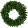 Pre-lit Royal Oregon Pine Artificial Christmas Wreath - 36" - Clear Lights