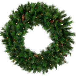 Pre-lit Royal Oregon Pine Artificial Christmas Wreath - 36" - Clear Lights