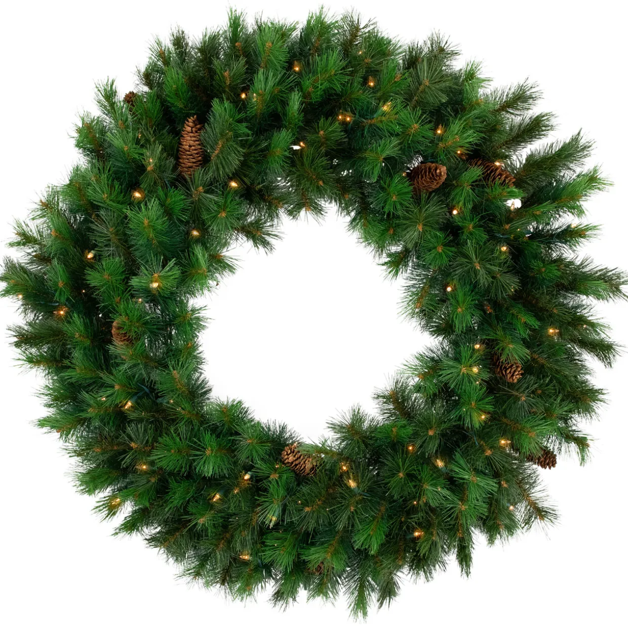 Pre-lit Royal Oregon Pine Artificial Christmas Wreath - 36" - Clear Lights