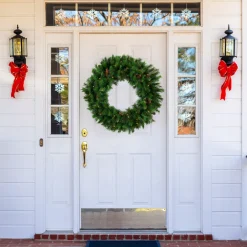 Pre-lit Royal Oregon Pine Artificial Christmas Wreath - 36