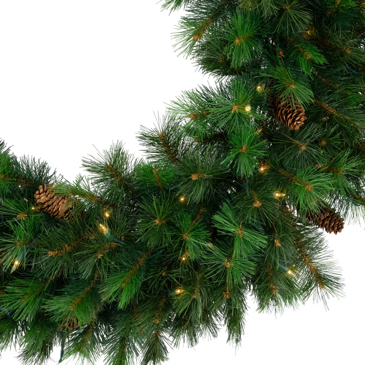 Pre-Lit Royal Oregon Pine Artificial Christmas Wreath - 48" - Clear Lights