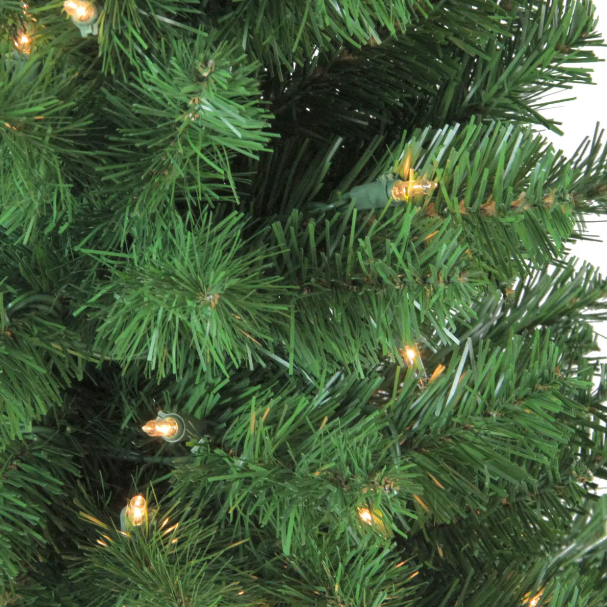 Pre-Lit Slim Noble Fir Artificial Christmas Tree - 4' - Clear Lights
