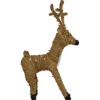 Pre-Lit Standing Reindeer with Spots Outdoor Christmas Decoration - Brown