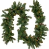 Pre-Lit Yorkville Pine Artificial Christmas Garland - 9' x 10" - Clear Lights